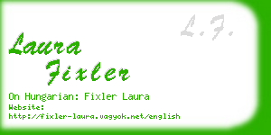 laura fixler business card